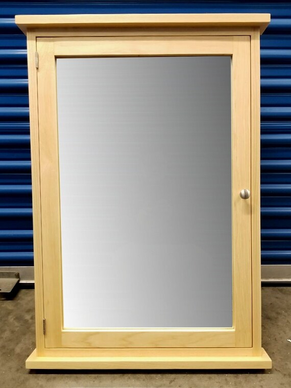 Solid Hickory Recessed Medicine Cabinet Etsy