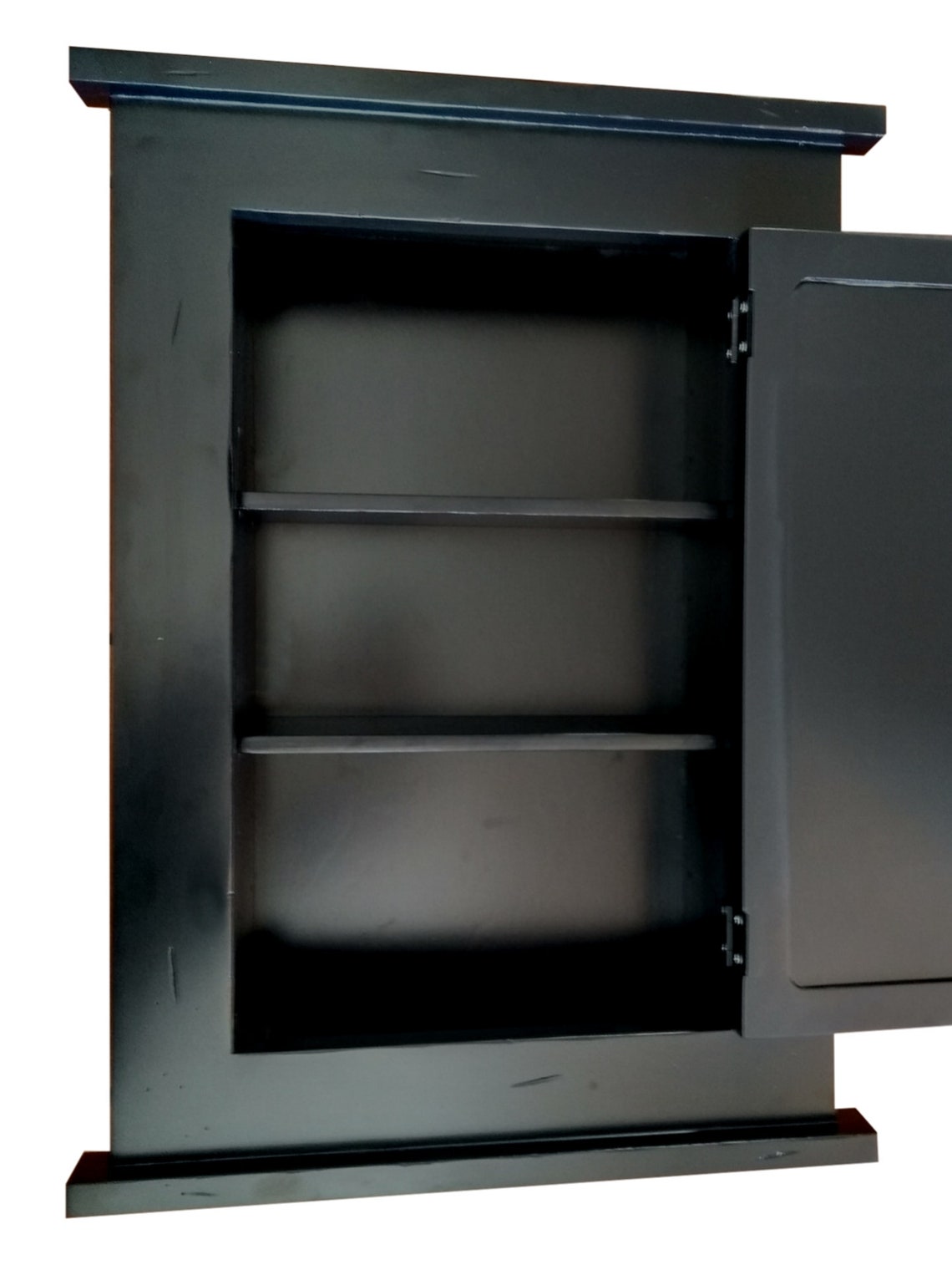 Rustic Mission Recessed Medicine Cabinet / BLACK Finish | Etsy