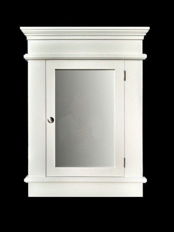 White recessed medicine sale cabinet