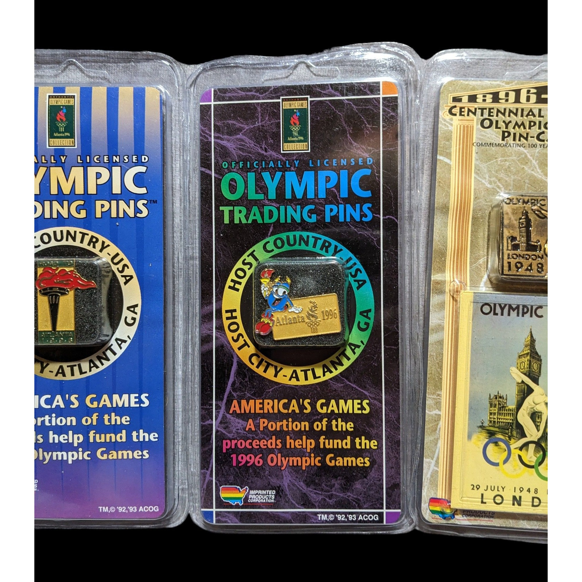 Vintage Unopened 1996 Atlanta Olympics Trading Pins - Etsy