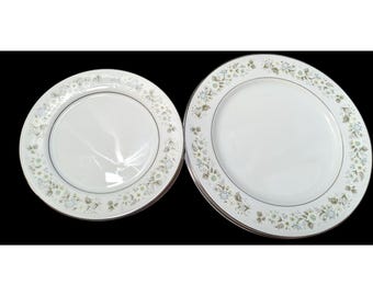 Vintage Imperial China W Dalton 745 Wildflower Plate Set (6)
