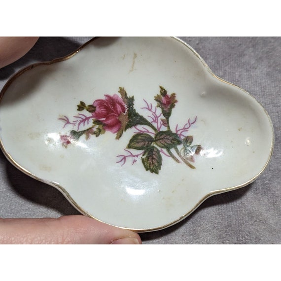 Vintage Floral Japanese Trinket Dish - image 2