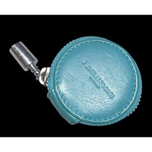 Vintage Penhaligon&#39;s Of London Round Blue Zipper Coin Purse