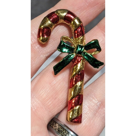 Gerrys Vintage Candy Cane Brooch - image 1