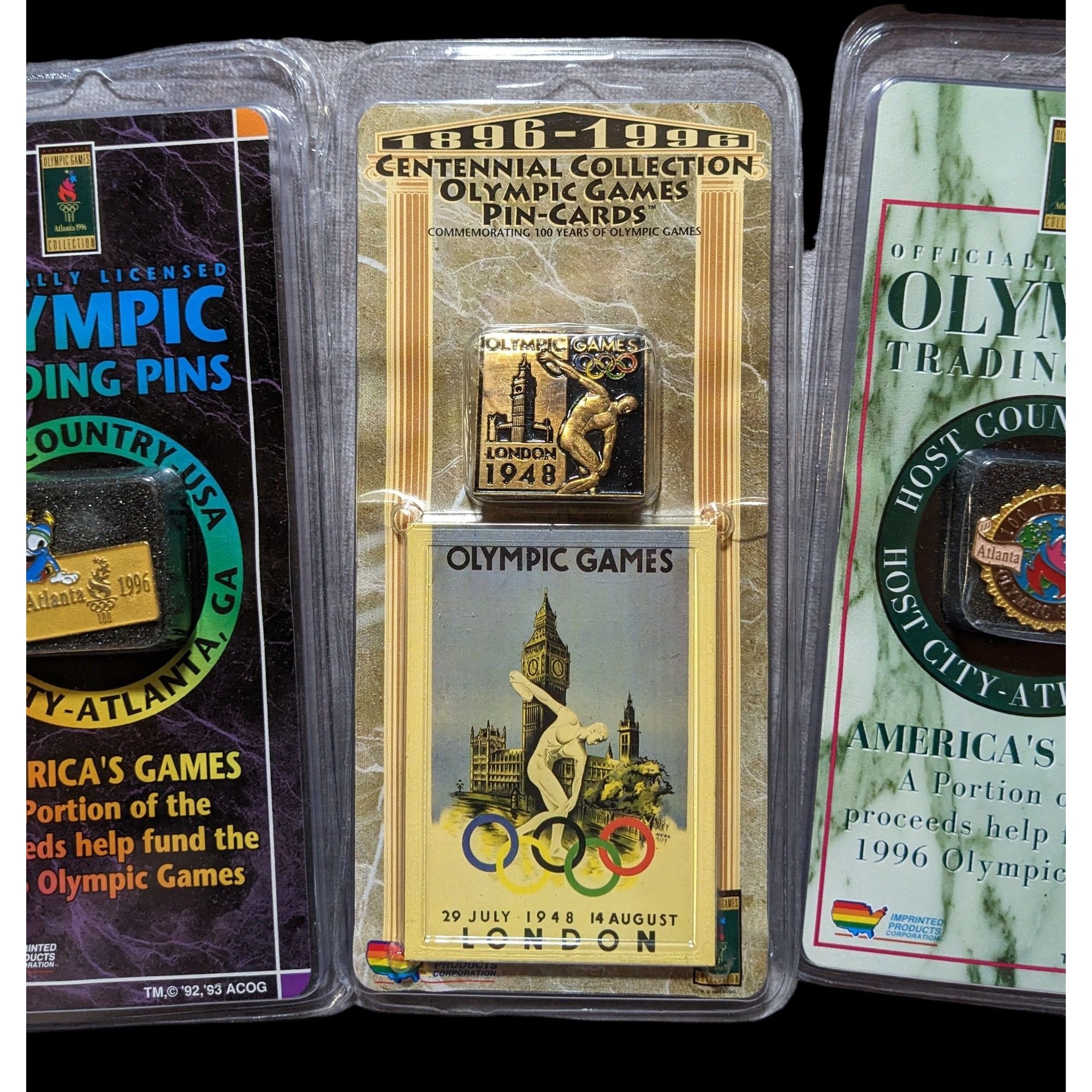 記念グッズ Olympic Games Collection 1996 Vintage Unopened 1996 Atlanta Olympics Trading Pins - Etsy