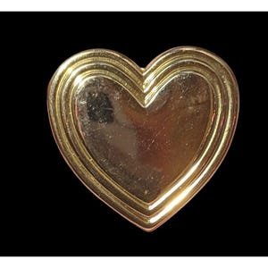 Vintage 90s Heart Shaped Variety Club Gold Tone Brooch