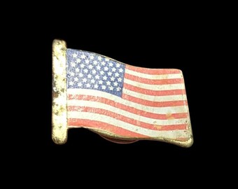 Vintage Simple American Flag Collectible Lapel Pin
