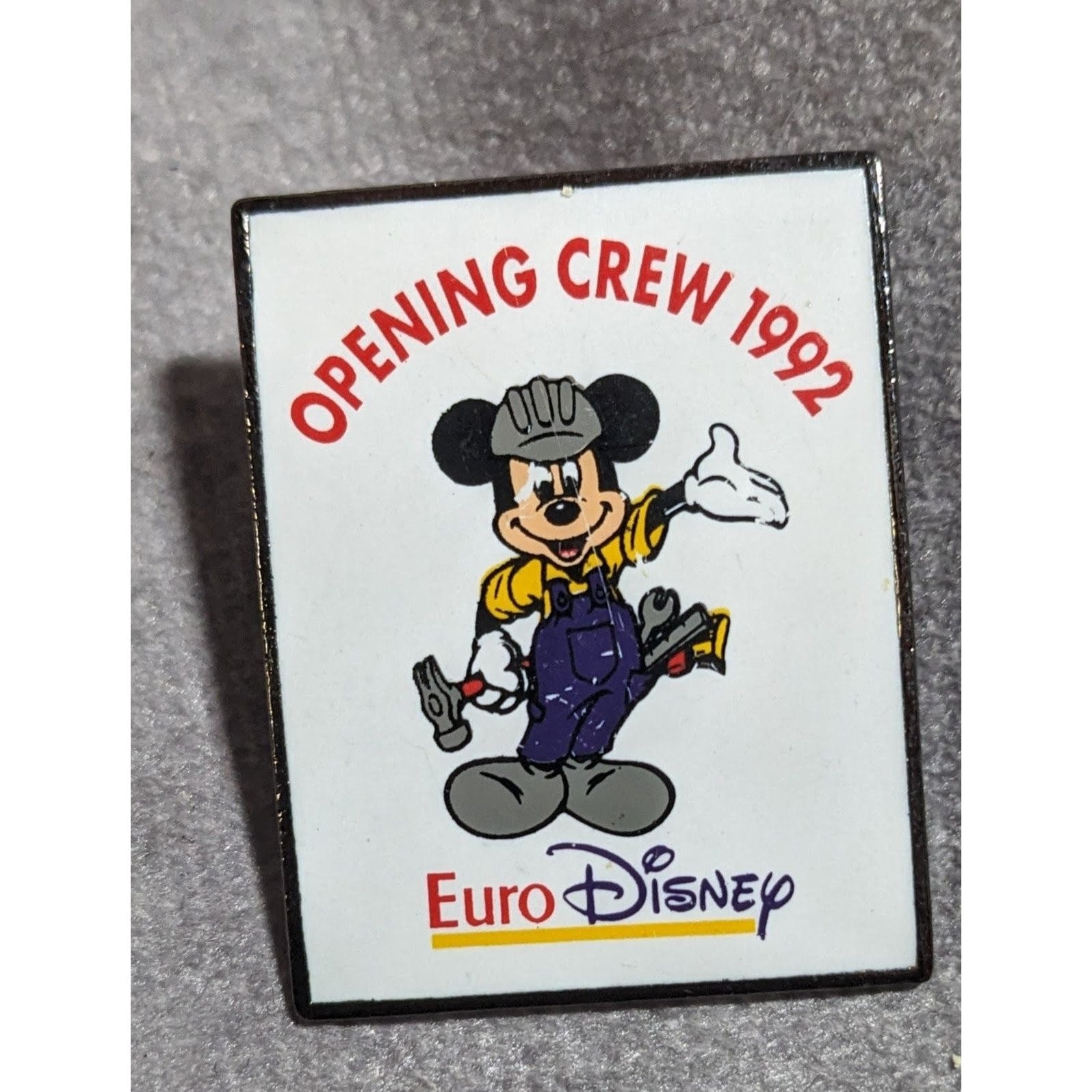 Vintage 1992 Eurodisney Opening Crew Pin - Etsy