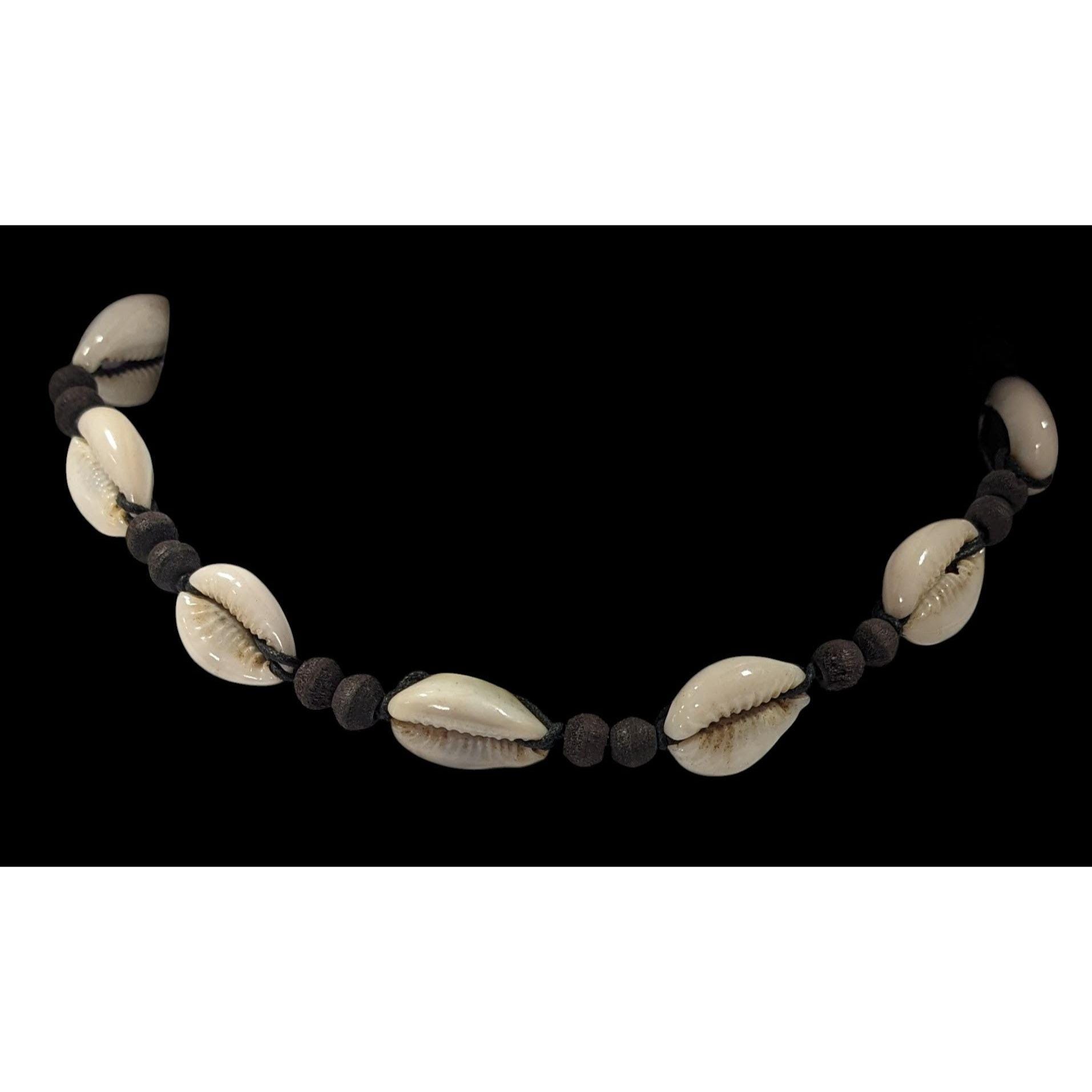 Vintage 90s Handmade Cowrie Shell Tie on Necklace - Etsy
