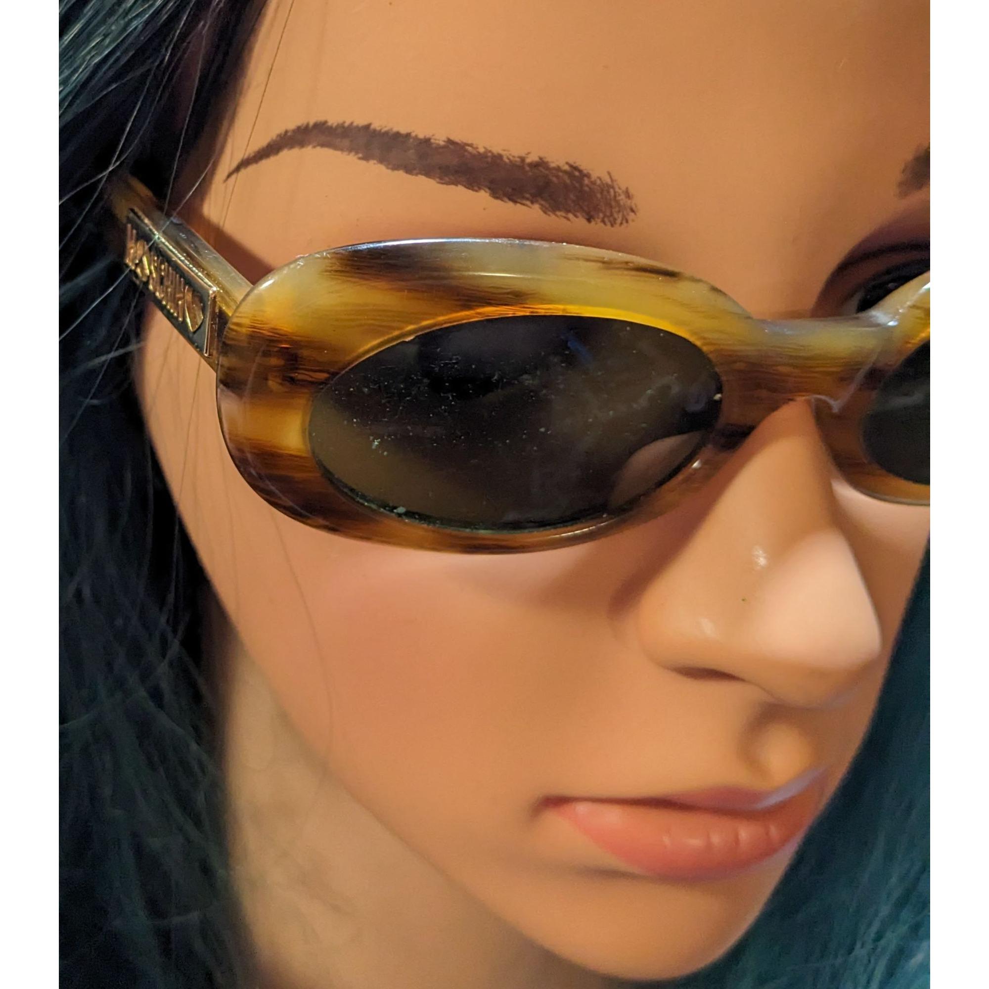 Moschino Vintage 90s Oval Tortoise Sunglasses Moschino 90s Vintage Sunglasses Oval Tortoise 3502s - Etsy main image 3