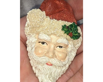 Vintage 90s Santa Brooch