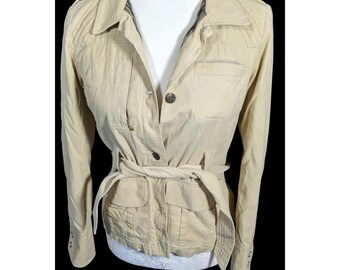 Chaqueta vintage Avenida de pana color crema, fabricada en EE. UU.