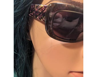 Nicole Miller Vintage Rainforest Grey Python Sunglasses - Etsy display picture 3