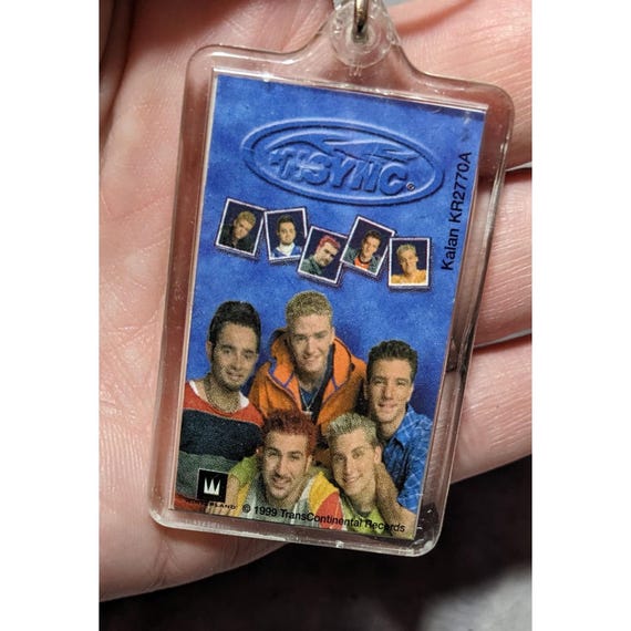 Nsync Key Chain Vintage 90s NSYNC Collectible Picture Keychain - Gem