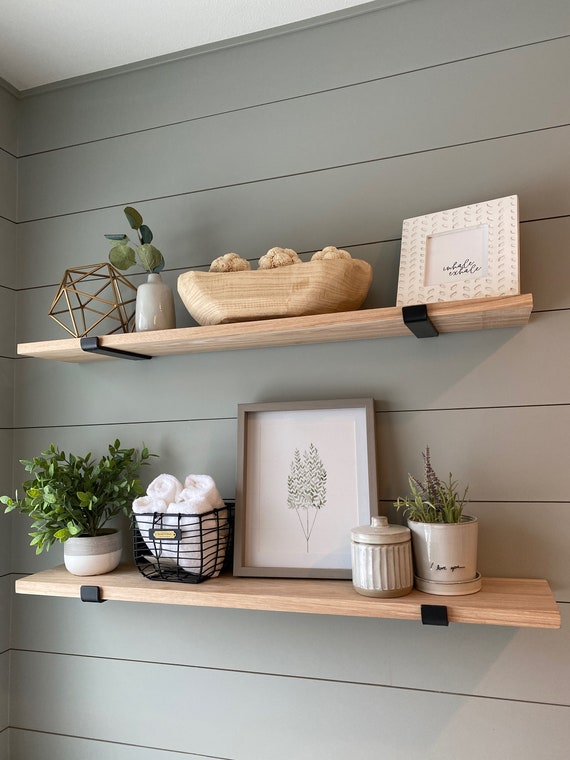 Modern Metal Floating Shelf - Floating Kitchen Shelf - Heavy Duty