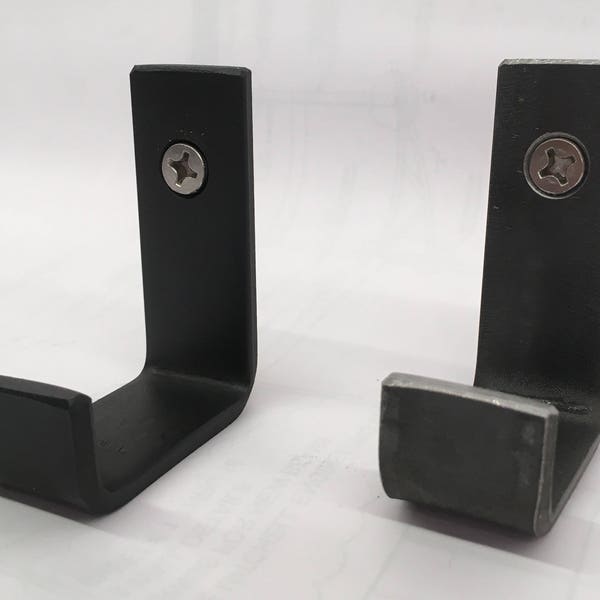 Black Metal Wall Hook: Modern Farmhouse Coat/Towel Hook