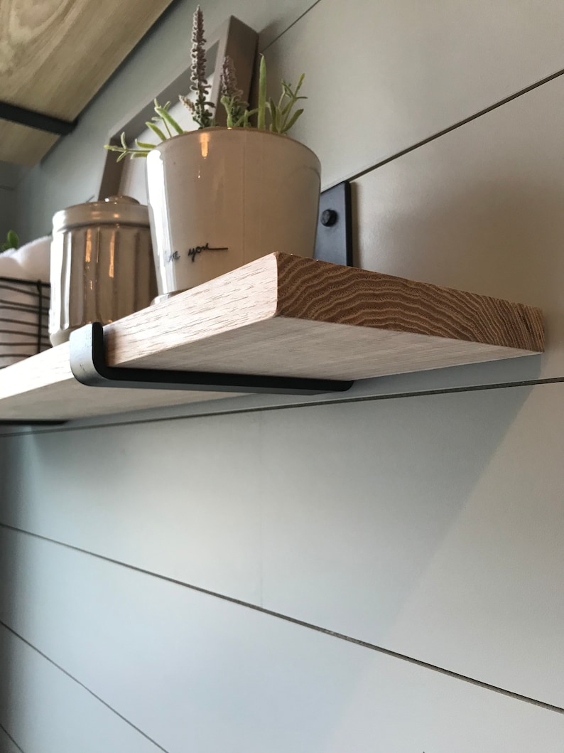 Iron Floating J Metal Shelf Bracket Heavy Duty Floating J Etsy UK