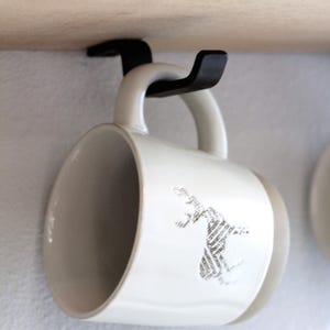 Undermount Mug Hook Under Cabinet Hanger Under Shelf