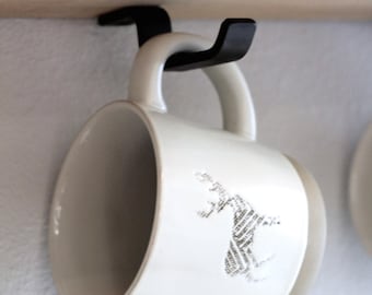 Undermount Mug Hook Under Cabinet Hanger Under Shelf