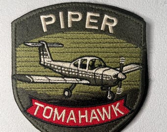 Tomahawk Embroidered Patch with Velcro backing and sew on backing