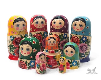 Matrioshka Russian Nesting Dolls Traditional Classic Polkhov