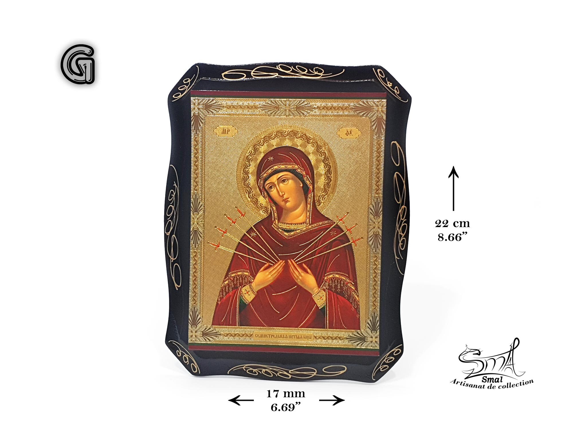 Russian Orthodox Icon of the Mother of God - Semistrelnaya, of the