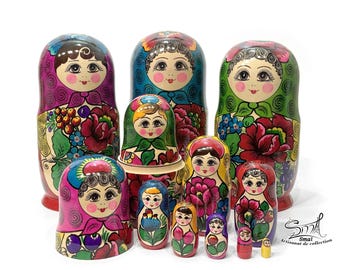 Matrioshka Russian Nesting Dolls Traditional Classic Polkhov