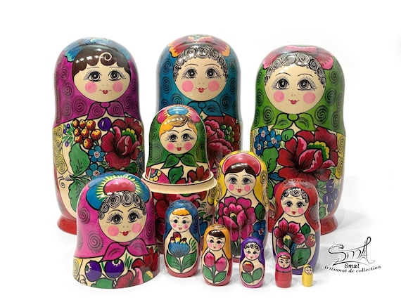 Matrioshka Russian Nesting Dolls Traditional Classic Polkhov