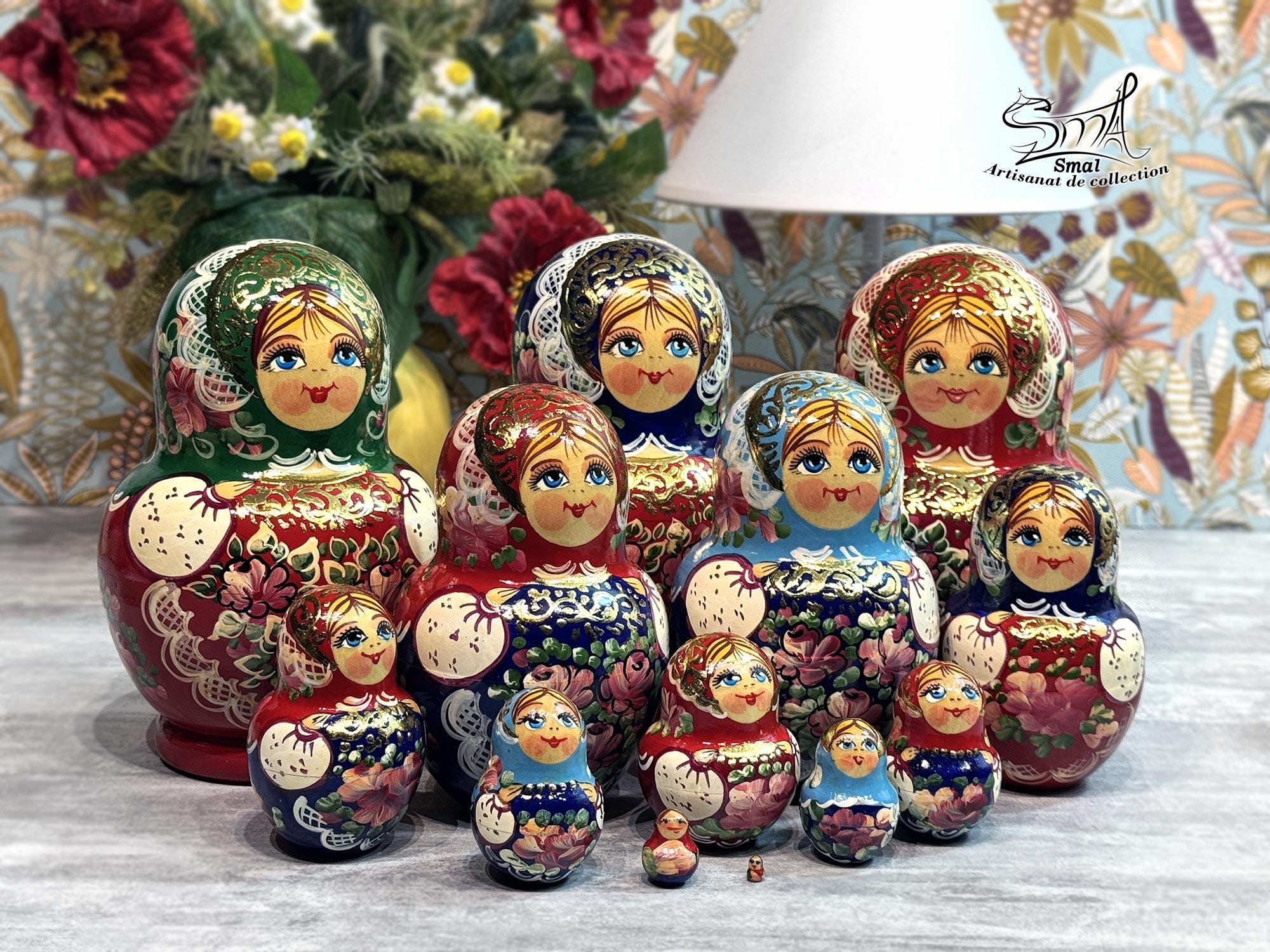 Poupée Russe Matriochka 10 pièces - Fraise des bois