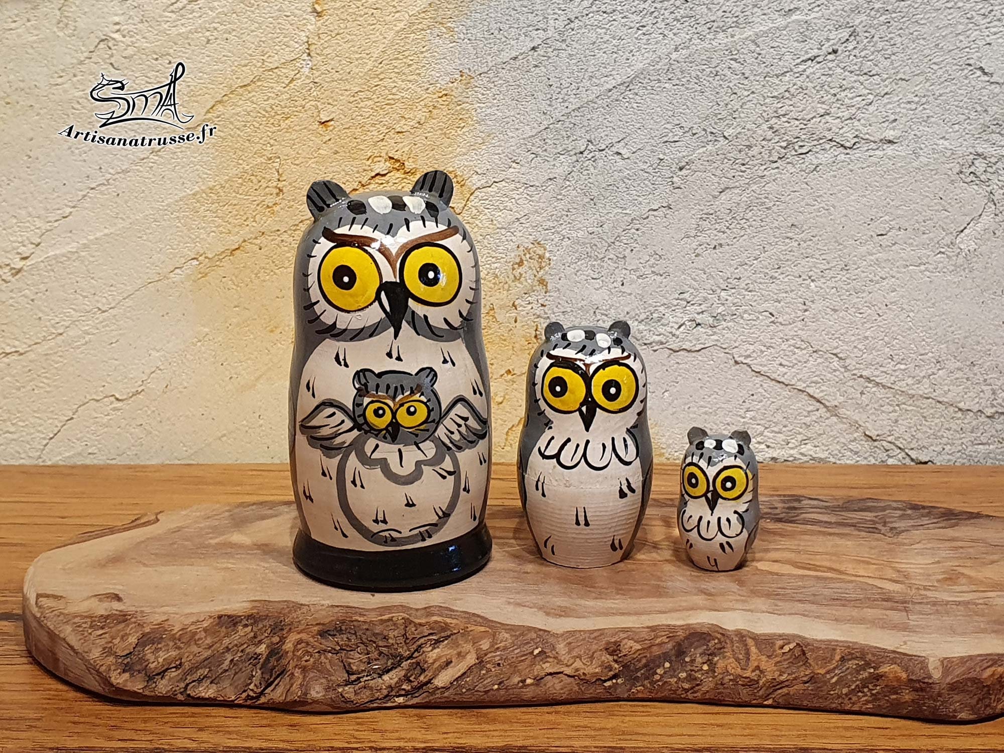 Poupées gigognes Famille de Chouettes en bois Small foot