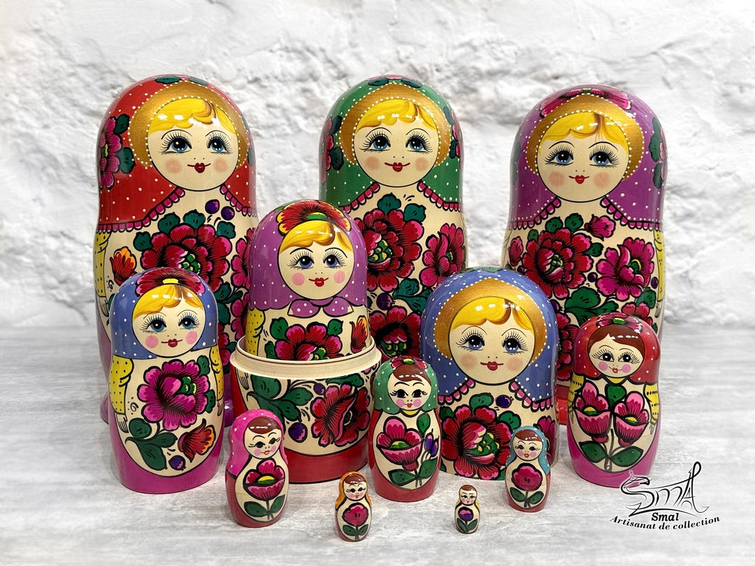 Matrioshka Russian Nesting Dolls Traditional Classic Polkhov