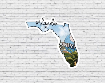 Orlando, Florida Diseño Pegatina E Imán / Vinilo Impermeable Pegatina / Orlando Imán