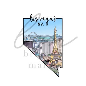 Download digitale di Las Vegas, Nevada Strip Design, PDF, JPEG, PNG - Sublimazione