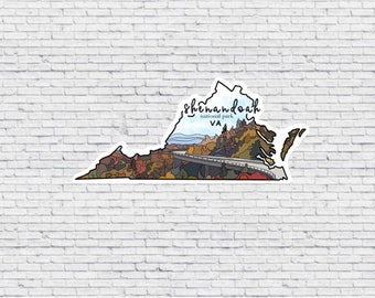 Parque Nacional Shenandoah, Virginia Diseño Adhesivo E Imán / Adhesivo de vinilo impermeable / Imán Shenandoah