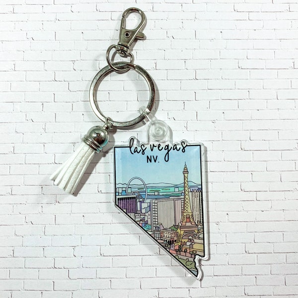 Las Vegas Keychain Etsy