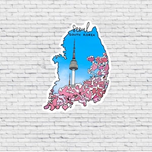 Seoel, Zuid-Korea Ontwerpsticker EN magneet | Waterdichte vinylsticker | Seoel magneet