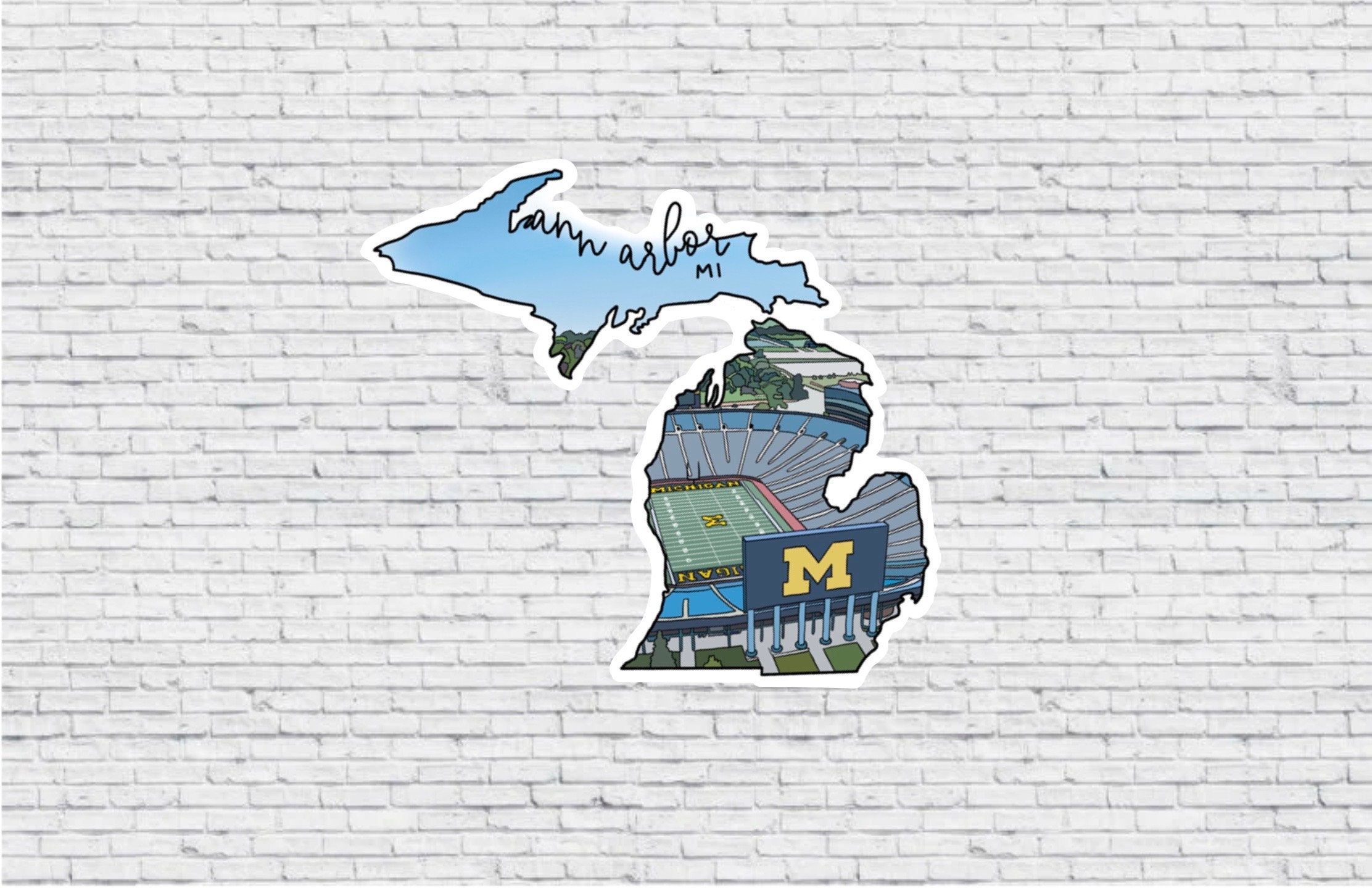 Magnete Frigorifero Souvenir Michigan State Elements - Raro Da Collezione In PVC Resistente, Non 3D - 2