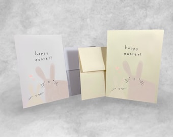 Pakje Paaskaarten | Konijntje Paaskaart | Leuke minimalistische paaskaarten