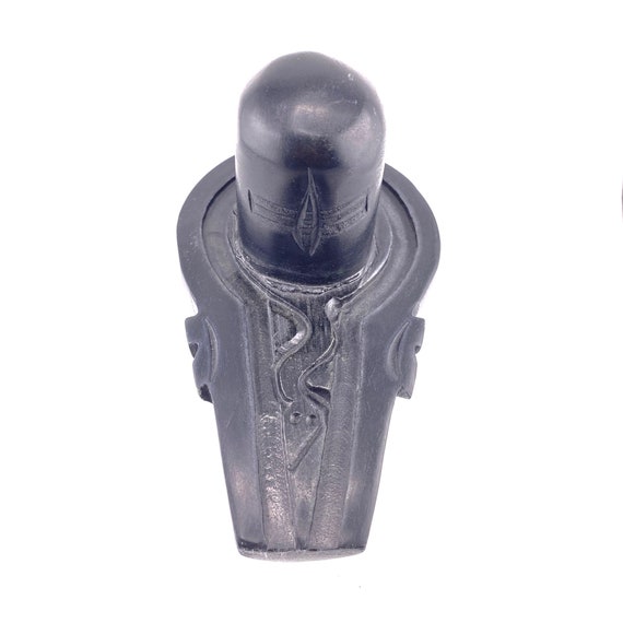 6" Black Stone Shivling, Shivalinga for Worship - Etsy