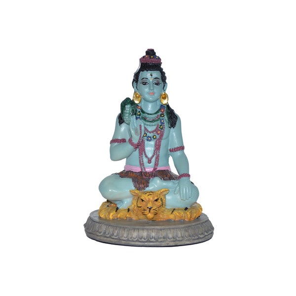 Shiva 5" Shiva Statue, Shiv Shankar, Lord Shiva Statue, Shiva Sculpture, Shiva Idol, Shiva Figurine, Meditating Shiva, Lord Shiva Nandi