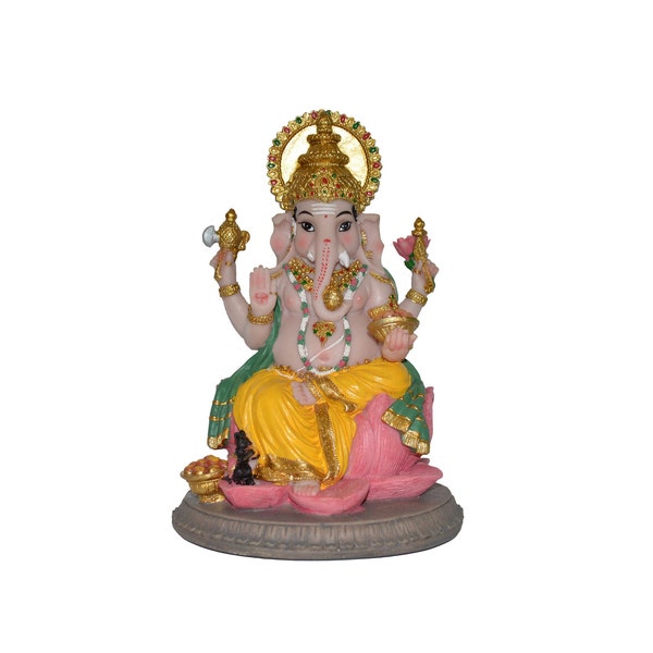Ganesh 8.5", home decor, lord ganesha, ganesh statue, ganesha statue, ganesh idol, ganesha idol, ganpati idol, sitting ganesha idol