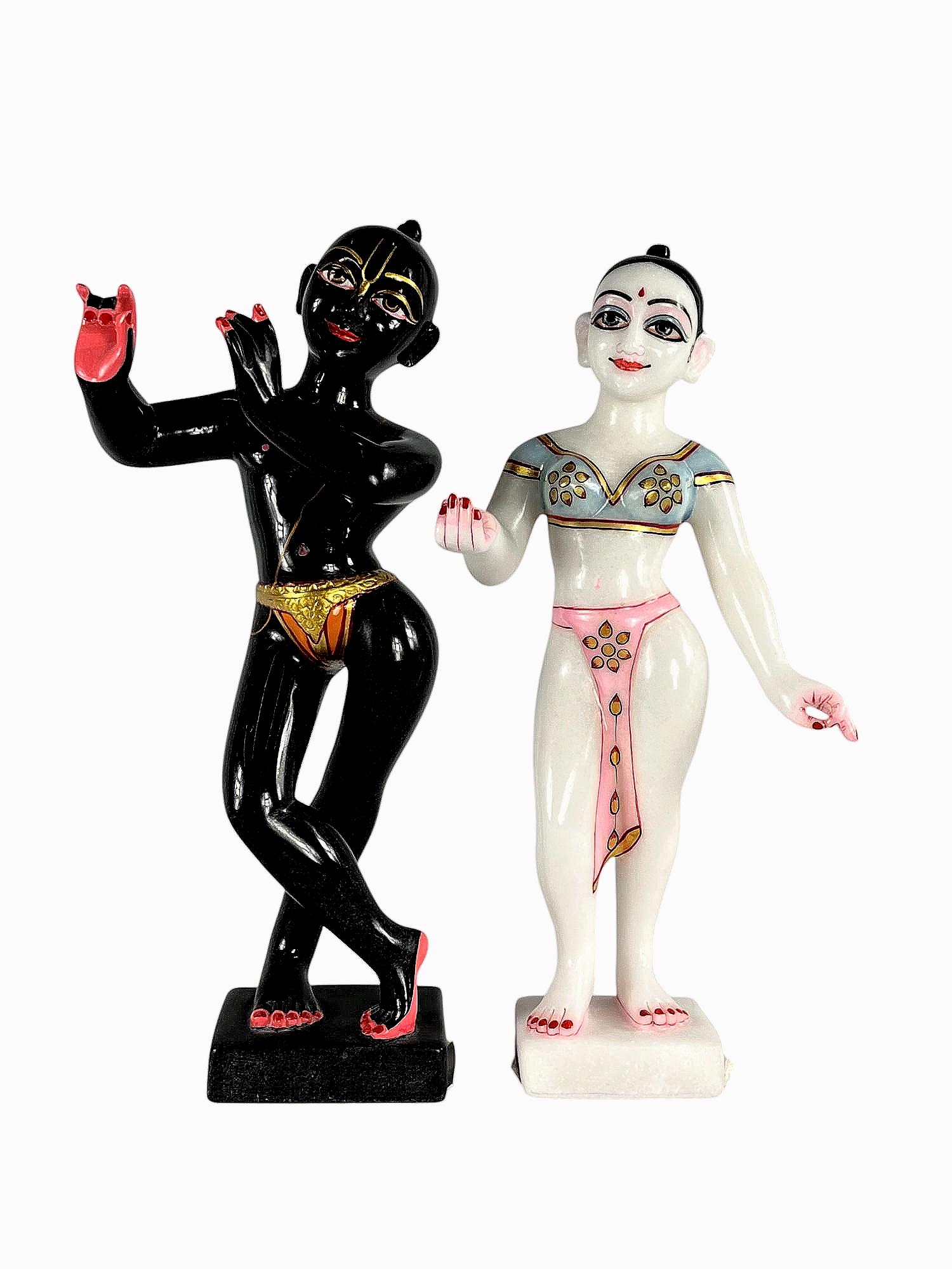 Radha Krishna set 24" Kishori, Vallabha, Vrndavanesvari, Srimati, Gopi, Gopal, Govinda, Madhav, Shyam, Radha Ramana, Radha Vallabh