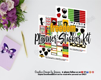 DIGITAL: FREEDOM - Planner Sticker Kit