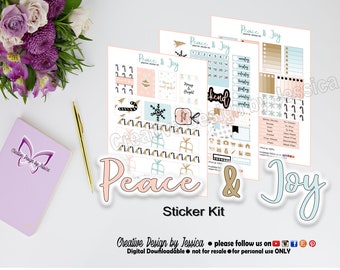Digital | Peace & Joy Planner Sticker Kit