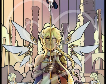 The Twins-Genshin Impact fan art print by Shawneemorrisart