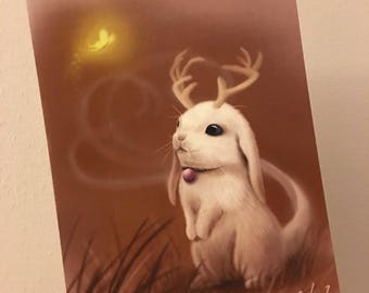 Jackalope by Cecilia Zeng - Digital Print