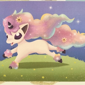 Pokemom Greeting Card (Galarian Ponyta) Sword and Shield by Cecilia Zeng