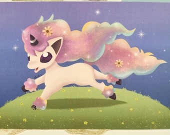 Pokemom Greeting Card (Galarian Ponyta) Sword and Shield by Cecilia Zeng