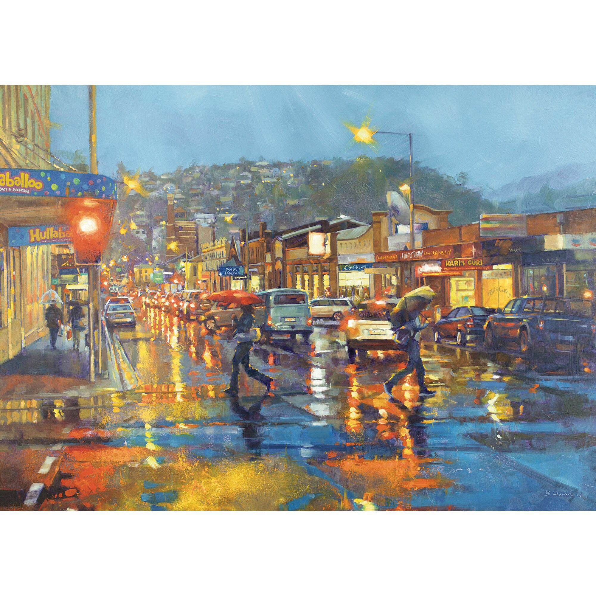 York Street Launceston 1000 pieza Jigsaw de Brad Quinn Etsy