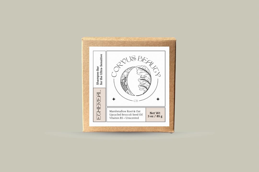 Unscented Shampoo Bar: Marshmallow Root & Oatmeal for Sensitive Scalp
